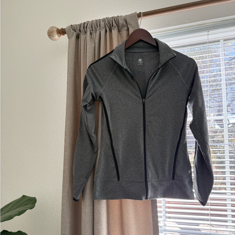Women's Gray Full-Zip Jacket